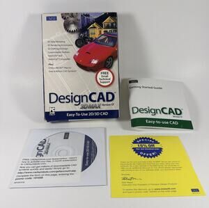 Design cAD 3D MAX Version 17 Easy To Use 2D/ 3D CAD Win. 2000/XP